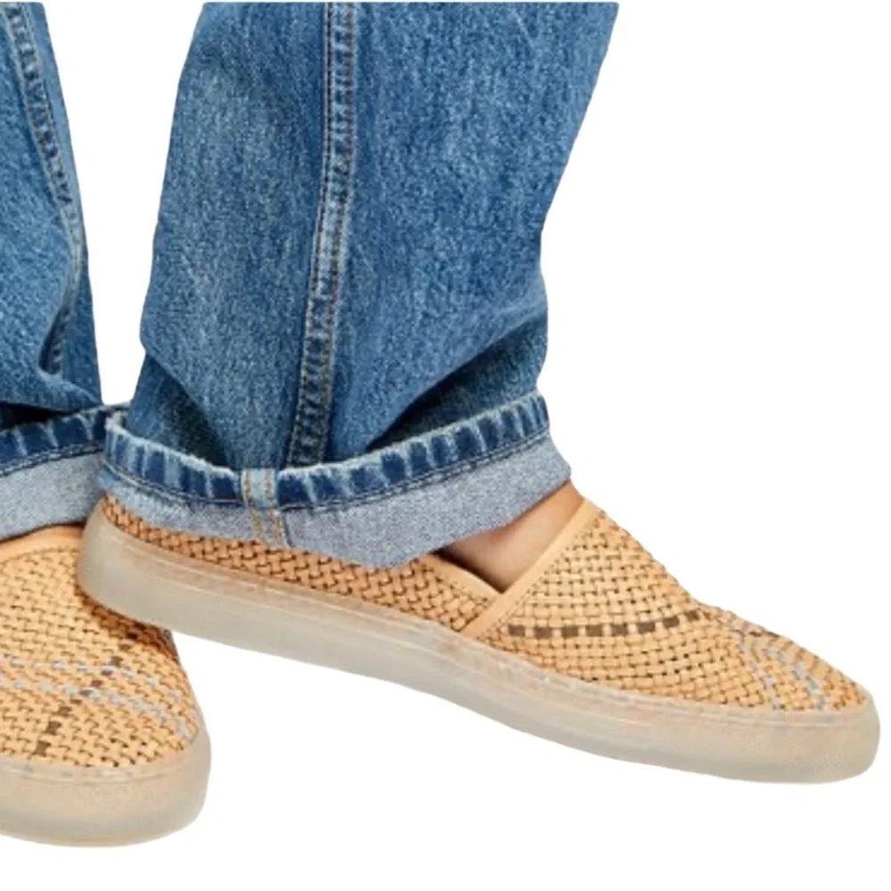 Free People Santorini‎ Slip on Woven Sneakers Sz 39